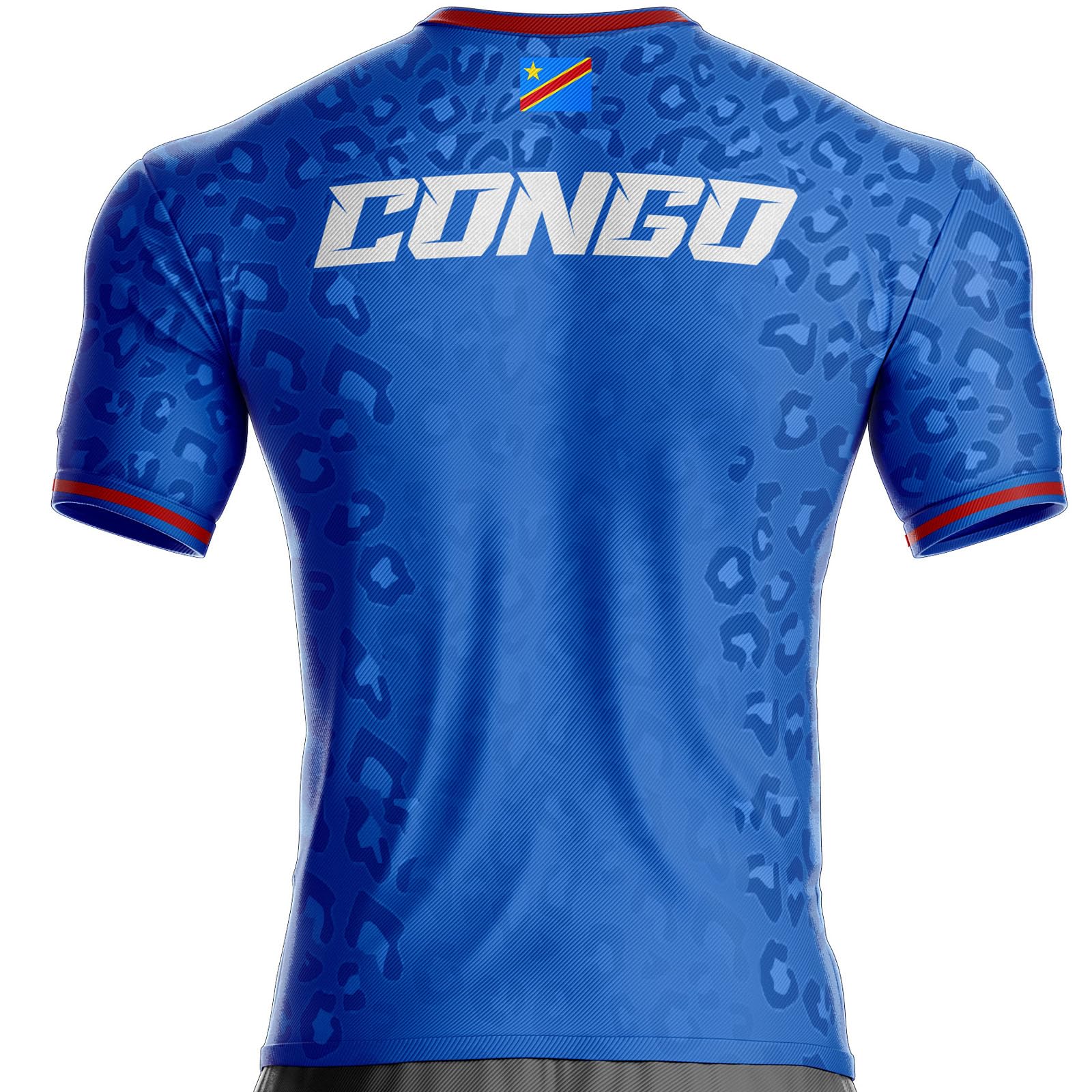 Maillot Congo Football RDC-541 Drapeau congolais
