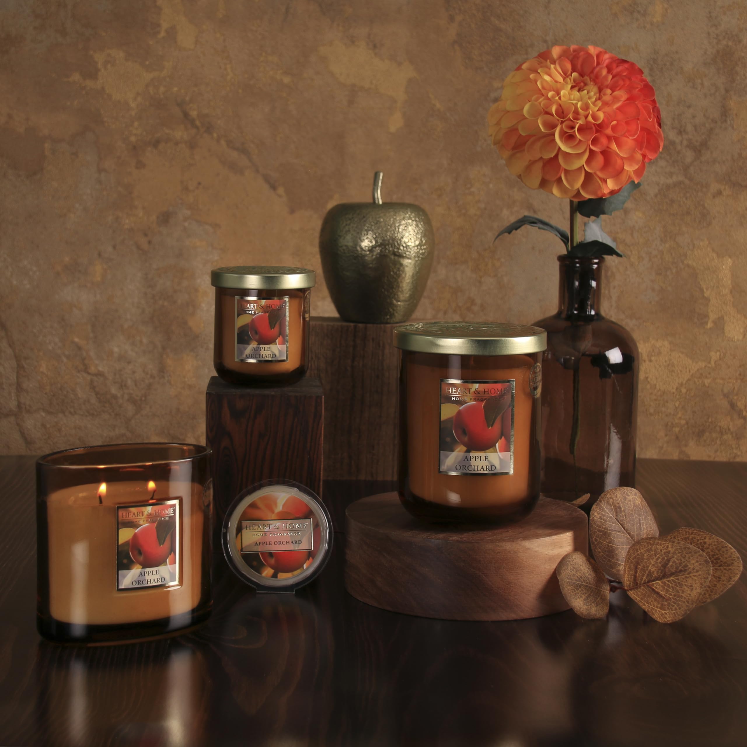 Candela Profumata Soia Heart & Home - Acqua Viva E Sottobosco, 75 Ore, Vaso Decorativo - Foto 10