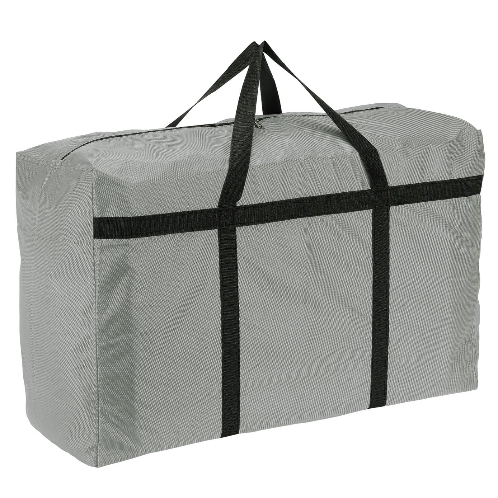 Borsone extra large, borsa da viaggio grande da viaggio con maniglia con cerniera pieghevole impermeabile, grigio, 43 x 24 x 14 in, moderno
