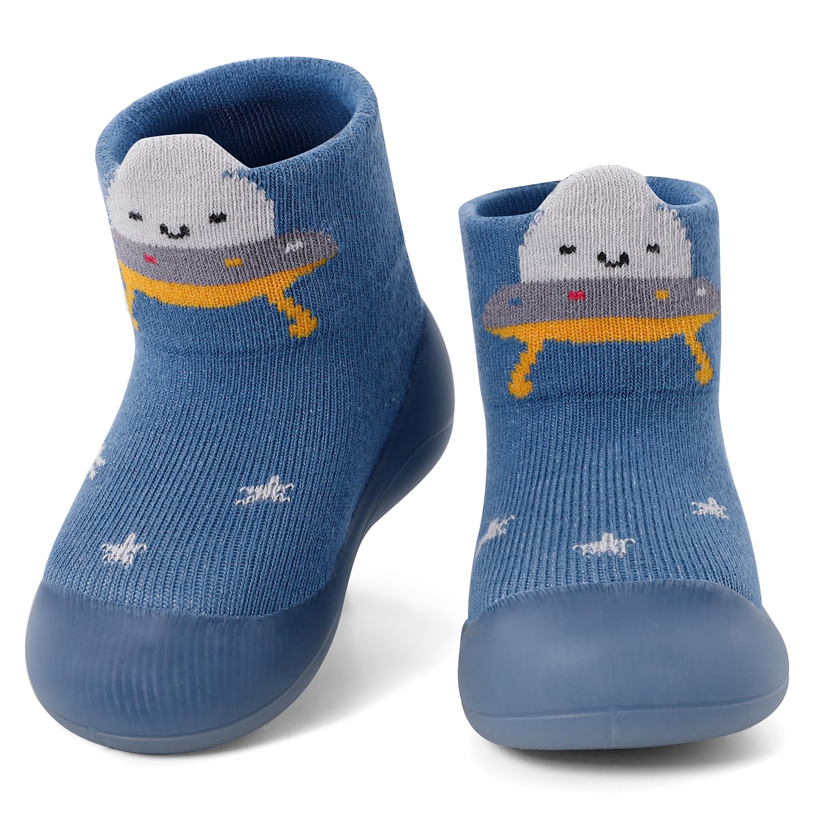MASOCIO Baby Boys Girls Sock Shoes Toddler First Walking Shoes Soft Rubber Sole Non Slip Sock Shoes — view 8