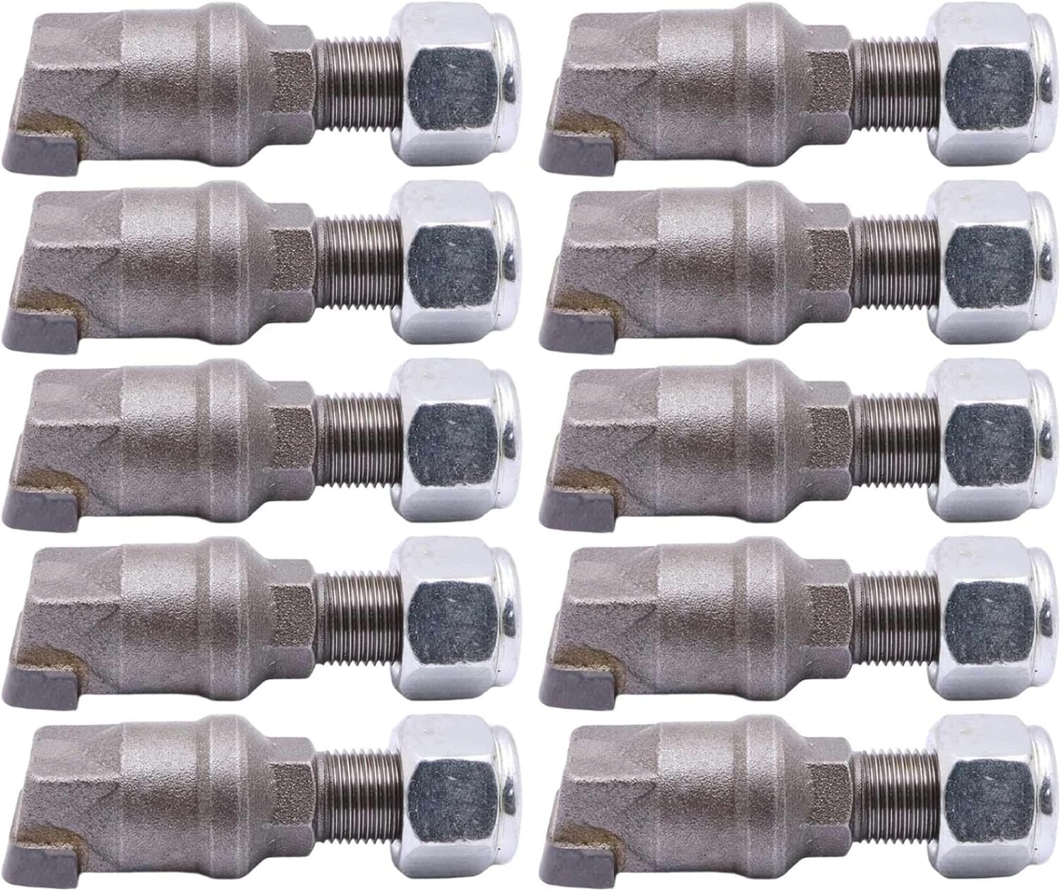 FZJDSD Stump Grinder Teeth 10 Pcs With Nuts 900-9912-24 Compatible with Bandit SG75