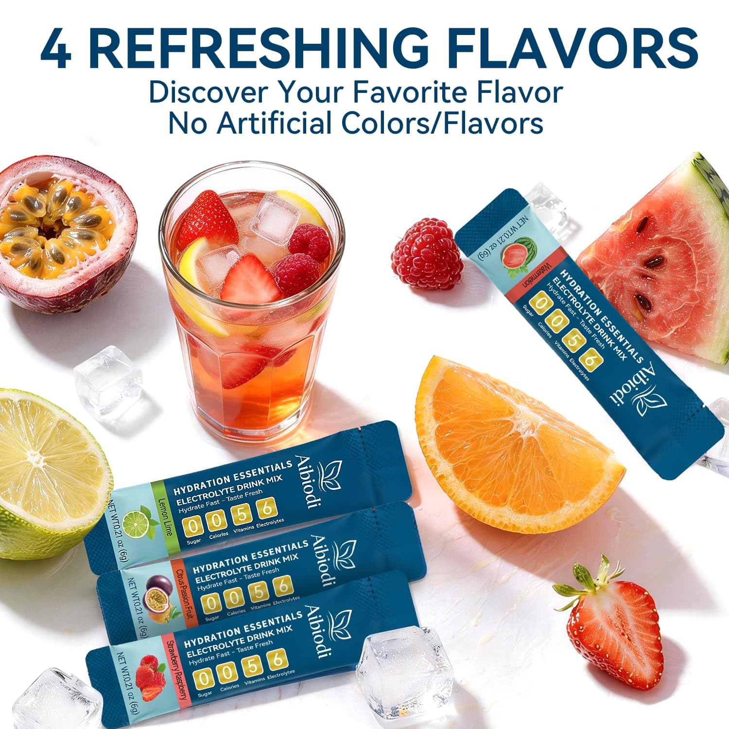 Electrolytes Powder Packets - Sugar Free & Zero Calorie Liquid Daily IV Drink Mix - Instant Hydration & Energy Supplement with 6 Electrolytes and 5 Vitamins, Keto Friendly & Vegan - 36 Sticks — Amazon image 8
