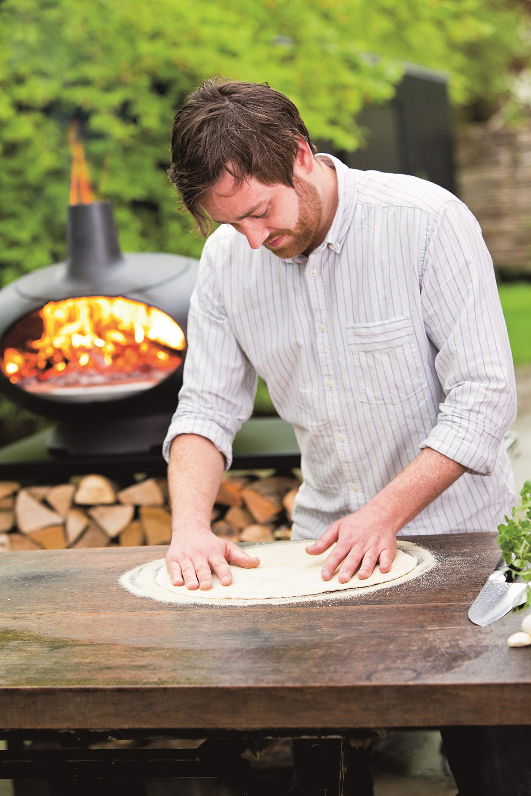 Morsø Pizzaschaufel – Langer Pizzaschieber aus Aluminium und Holz, Pizzaheber zum Backen im Outdoor Ofen, im skandinavischen Design, 72 cm lang
