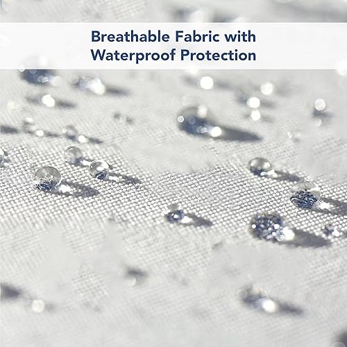 Miniatura 4 de Serta Power Guard - Protector de colchón silencioso, transpirable e impermeable, con cremallera, bolsillo profundo elástico de 18 pulgadas para un