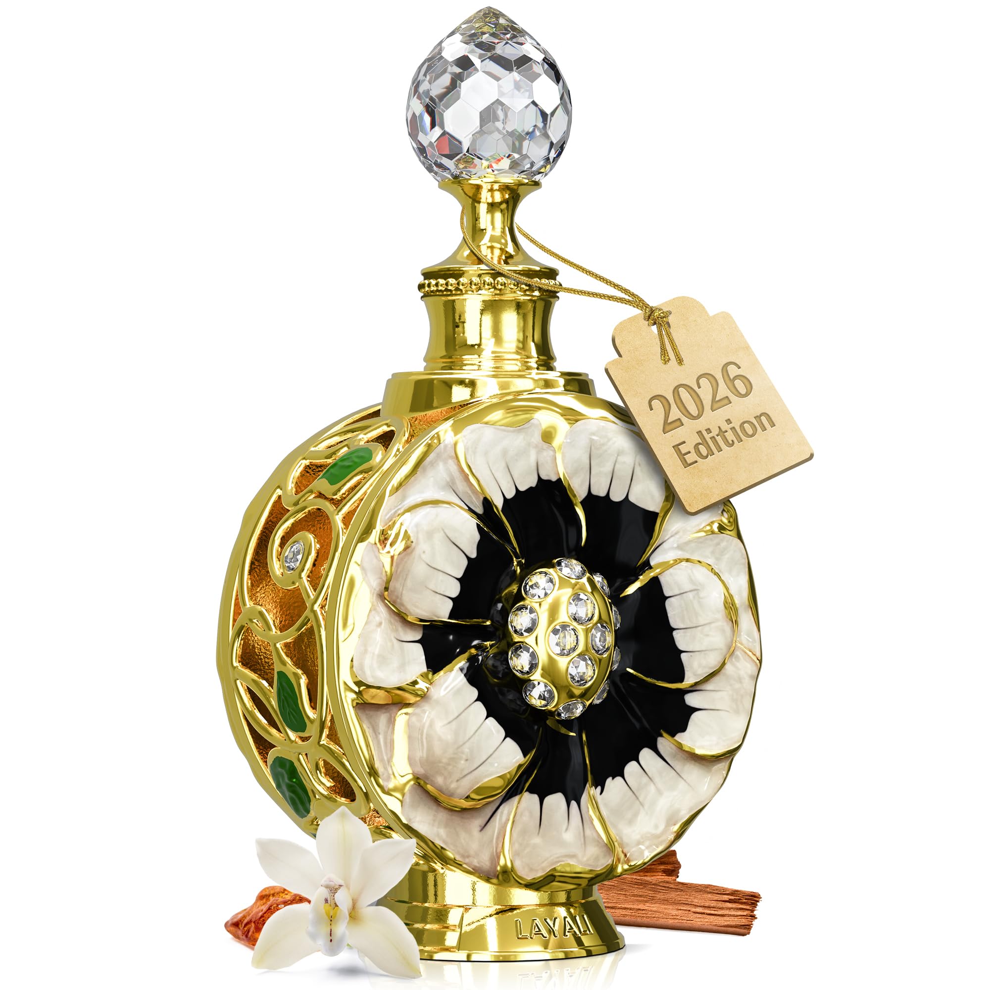Swiss Arabian Layali Noir – Arabian Perfume Oil Fragrance with Cognac, Vanilla and Tonka – Luxury Products From Dubai – Long Lasting & Addictive Parfum – Arabic Perfume Oil for Women (0.5 oz)