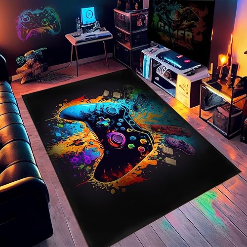 NEBOTON Alfombra de juegos Alfombra de sala de juegos para dormitorio de niños, alfombra de jugadores para deportes electrónicos sala de juegos o NEBOTON Alfombra de juegos Alfombra de sala de juegos para dormitorio de niños, alfombra de jugadores para deportes electrónicos sala de juegos o