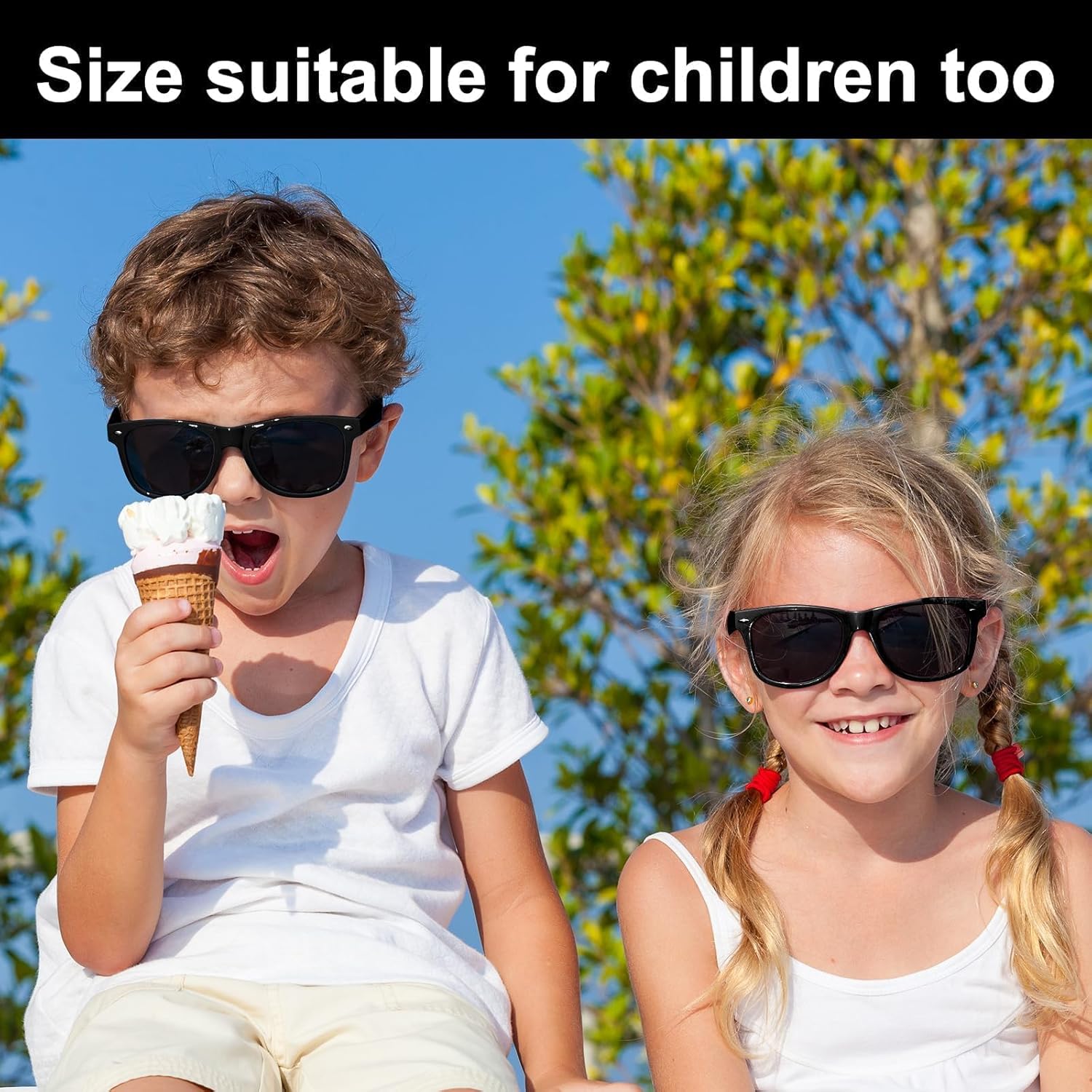 120 Pairs Bulk Black Sunglasses with UV Lenses, 80s Classic Retro Style, for Light Sensitive People, Outdoor Activities, Beach, Sports and Travel - Image 6