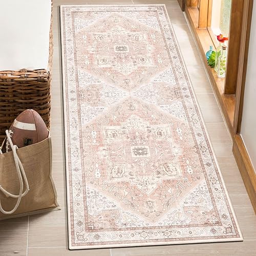 Miniatura 24 de MUJOO Alfombra Pequeña Negra Lavable, Alfombras Boho para Baño, Entrada, Dormitorio, Tapete de Puerta Delantera de Felpa Suave, Vintage Negro y