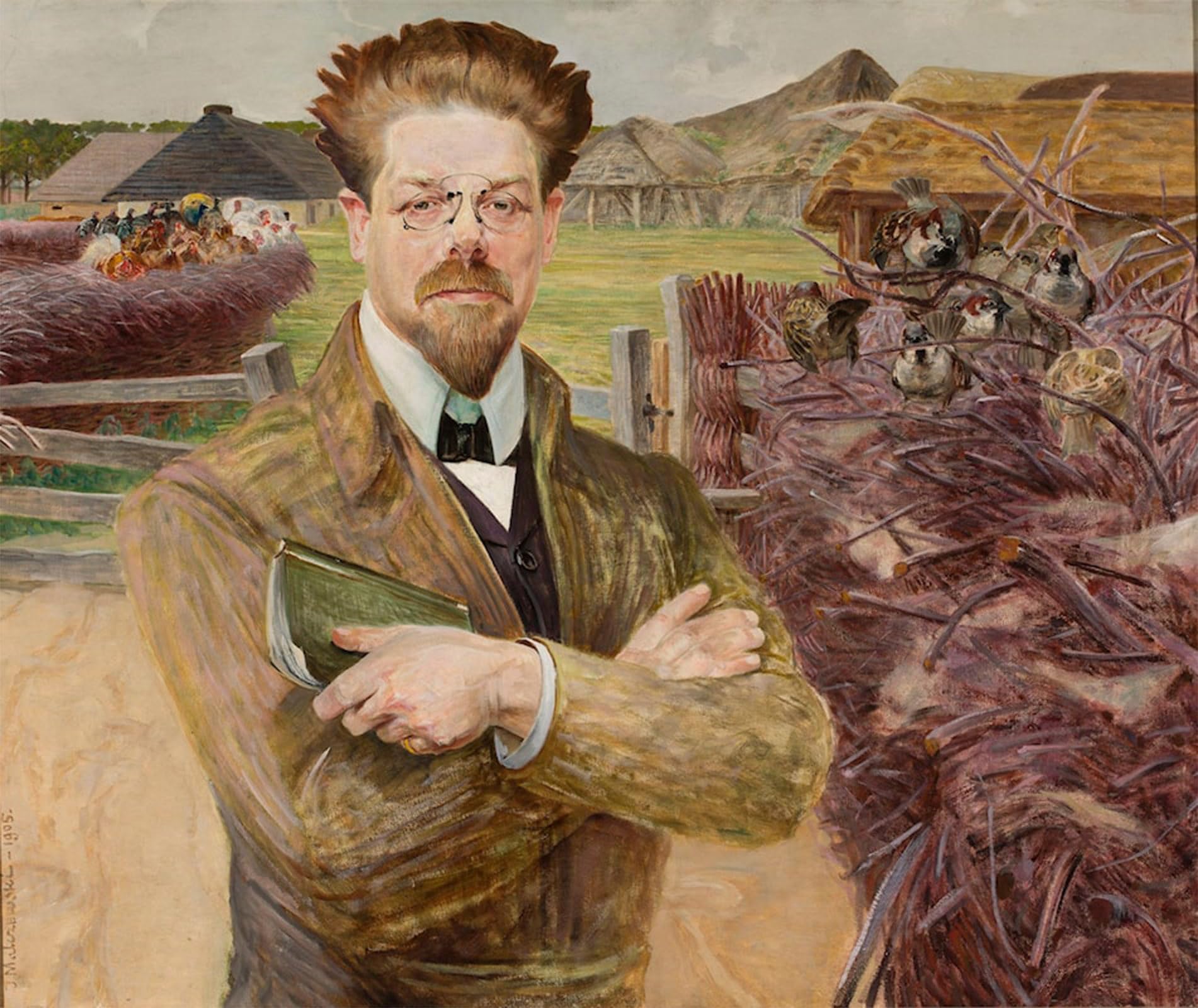 POSTERIIk Vintage Art Print Images Pictures Print Portret Wladyslawa Reymonta by Jacek Malczewski Modern Colour Posters for Office Home Decor 60x90cm