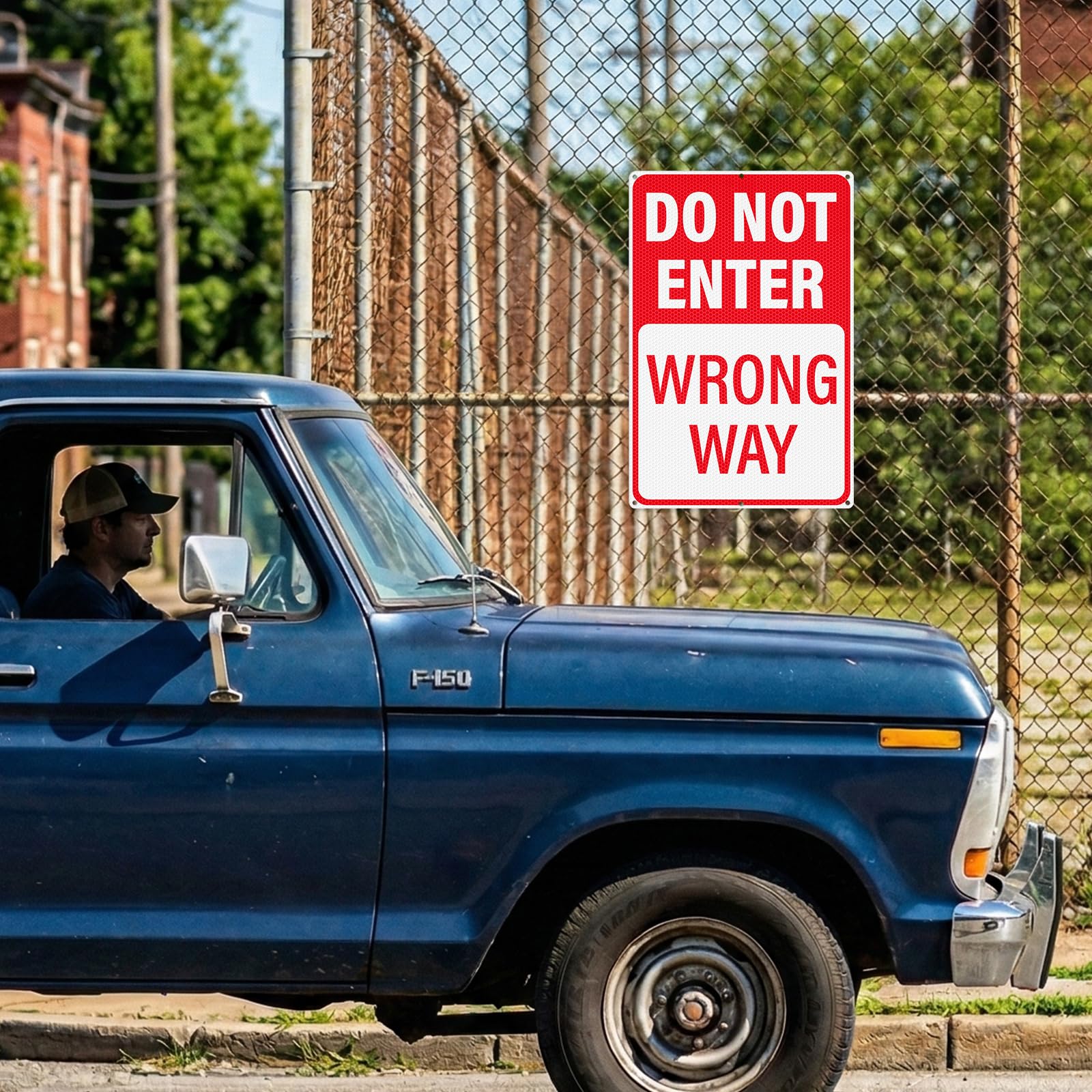 2 Pack Do Not Enter Wrong Way Signs 18" x 12" Aluminum Traffic Sign — Amazon image 9