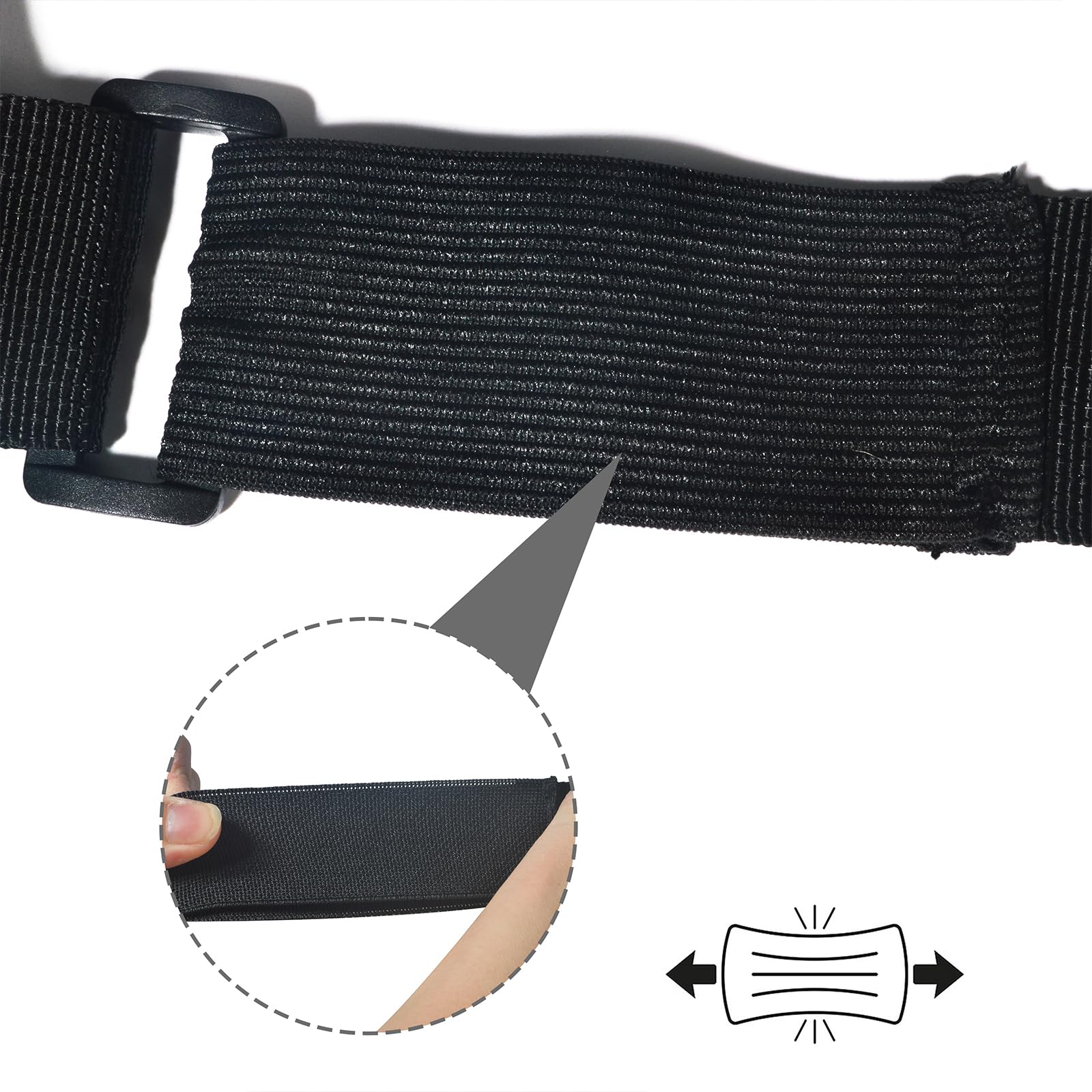 UAYESOK Harnais Poitrine Talkie Walkie, Porte Radio Police, Étui Harnais Tactique Portable Universel avec Sangle Sac Nylon Réglable pour Motorola Baofeng Icom Yaesu Midland President (Noir)