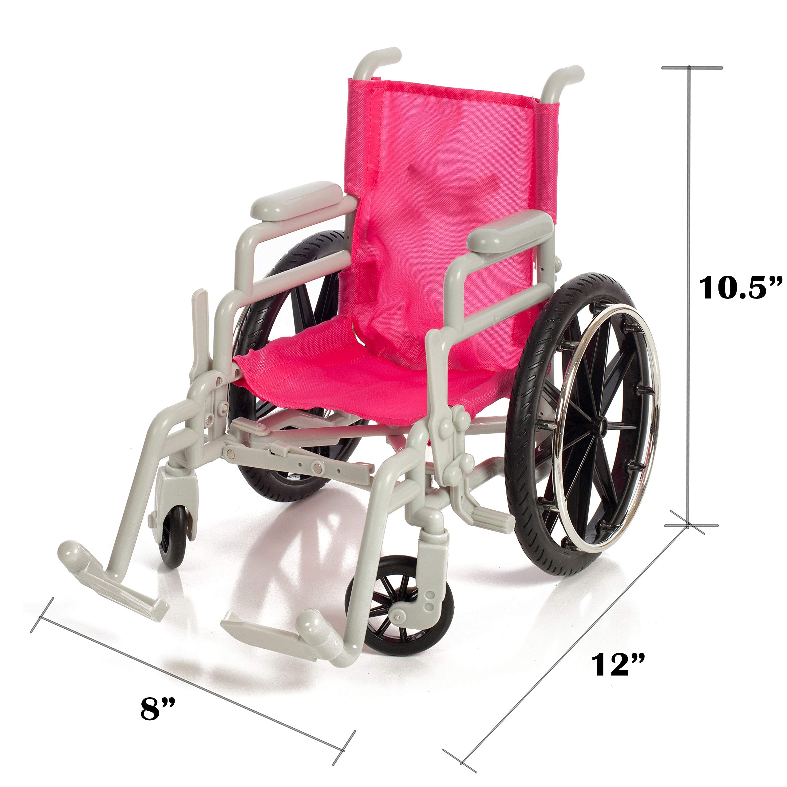 Beverly Hills Doll Collection Wheelchair Set for 18 Inch American Girl Dolls Fully Assembled