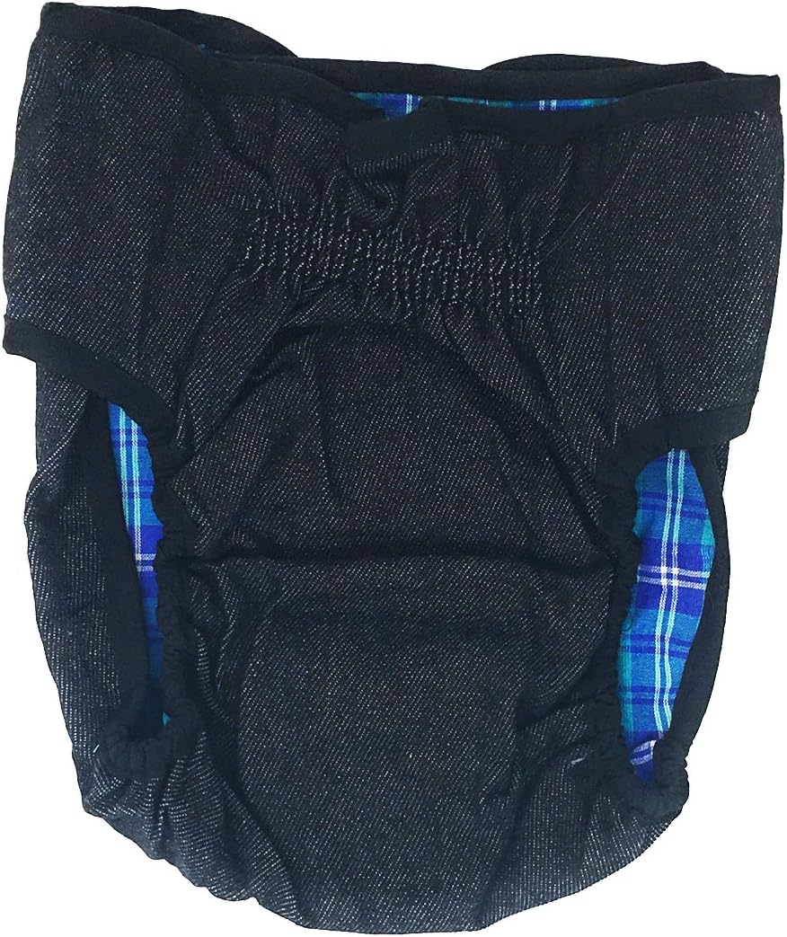 Doggie Dungarees Female Dog Diaper Washable Cotton Denim (X-Large)