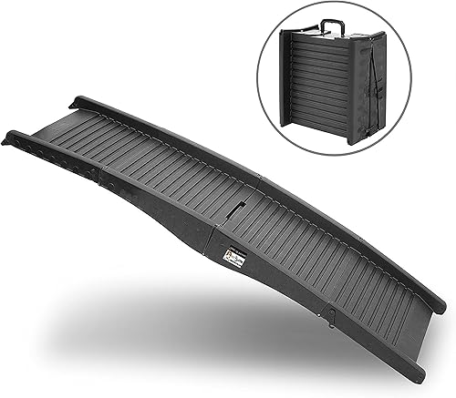 Miniatura 2 de Pet Trex PETMAKER - Rampa portátil para mascotas, ligera, con superficie de tracción antideslizante segura y lados elevados para automóviles, SUV,