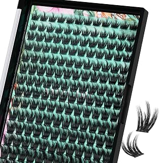 Lash Clusters Wet Look 168Pcs Eyelash Cluster Ultra-Thin Lash Band Eyelashes Extensions Spiky Anime Wide Span Lashes(Orchid,D-Mix10-18mm)
