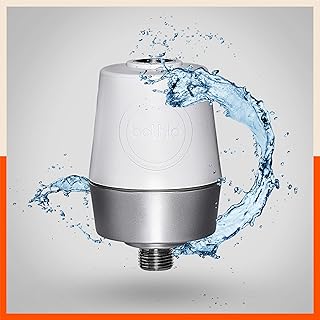 Bathla QuaSoft 3499 Shower & Tap Filter - Reduces Hair Fall and Protects Skin Against Hardwater (Silver, White) Price in India
