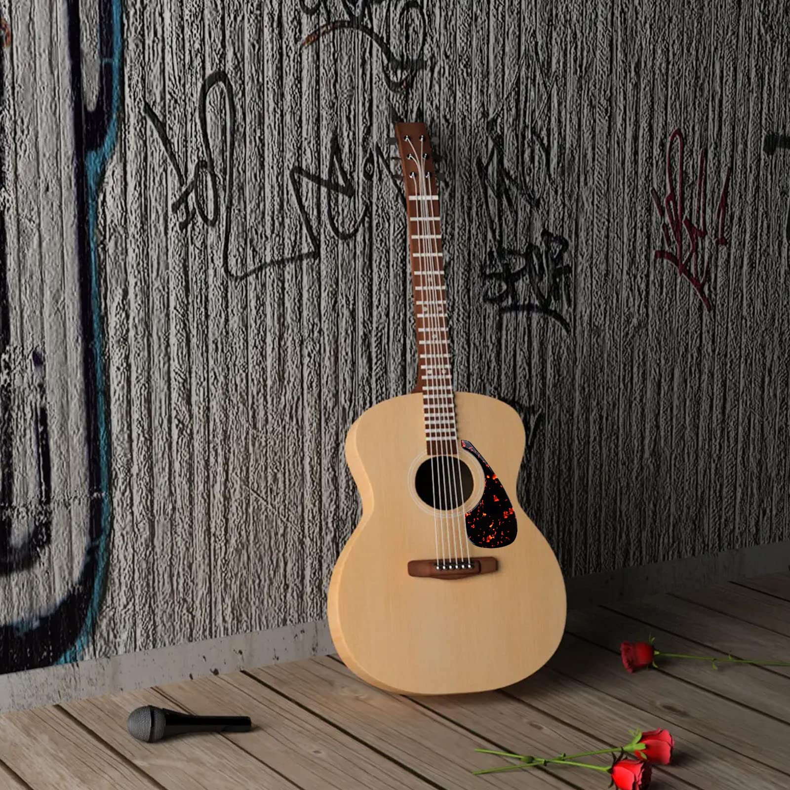 Acoustic Guitar Pickguard Guitar Adhesive Anti-Scratch Sticker Guitar For Shell Guard Plate Guitar Pickguard Sticke