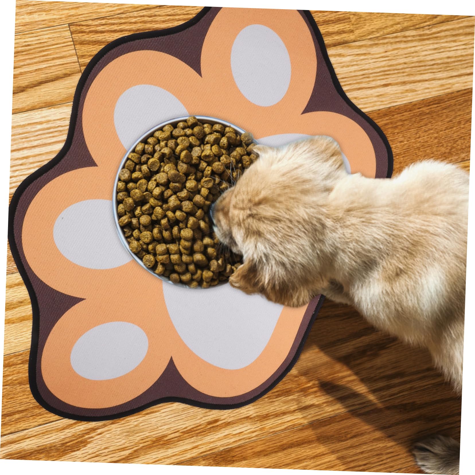 Totority Pet Feeding Mat Cat Food Bowl Mat Quick Dry Insulated Easy to Non-Slip