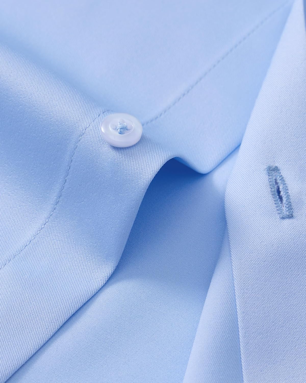 French Cuff Dress Shirts for Men Stretch Regular Fit Wedding Formal Long Sleeve Button Down Shirts with Metal Cufflink - Image 5