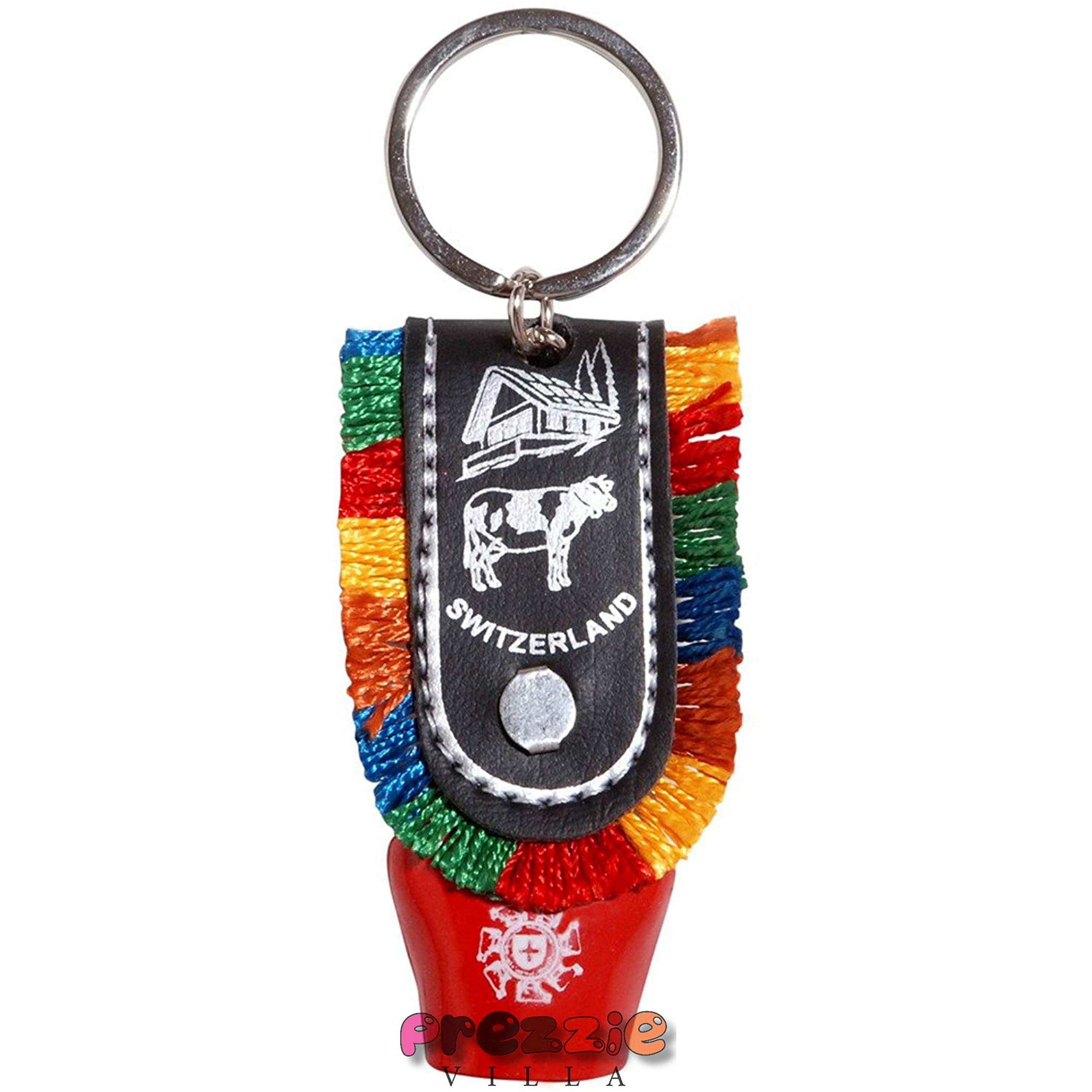 prezzie villa Pack of 1 DDLJ Bell Swiss Cow Bell Keyring Key Chain Gift Item Door Hanging Random Color Sent-picture-18