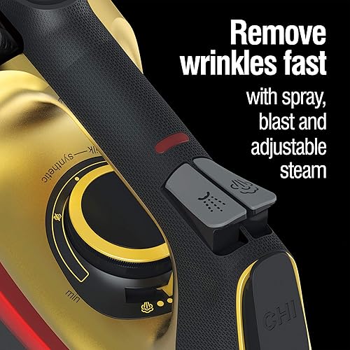 Miniatura 3 de CHI Steam Plancha para ropa con suela de cerámica con infusión de titanio 1700 vatios cable retráctil apagado automático de 3 vías más de 400