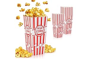 16 Pack ZEEGOO 46 Oz Capacity Popcorn Boxes, Ideal for Movie Nights...