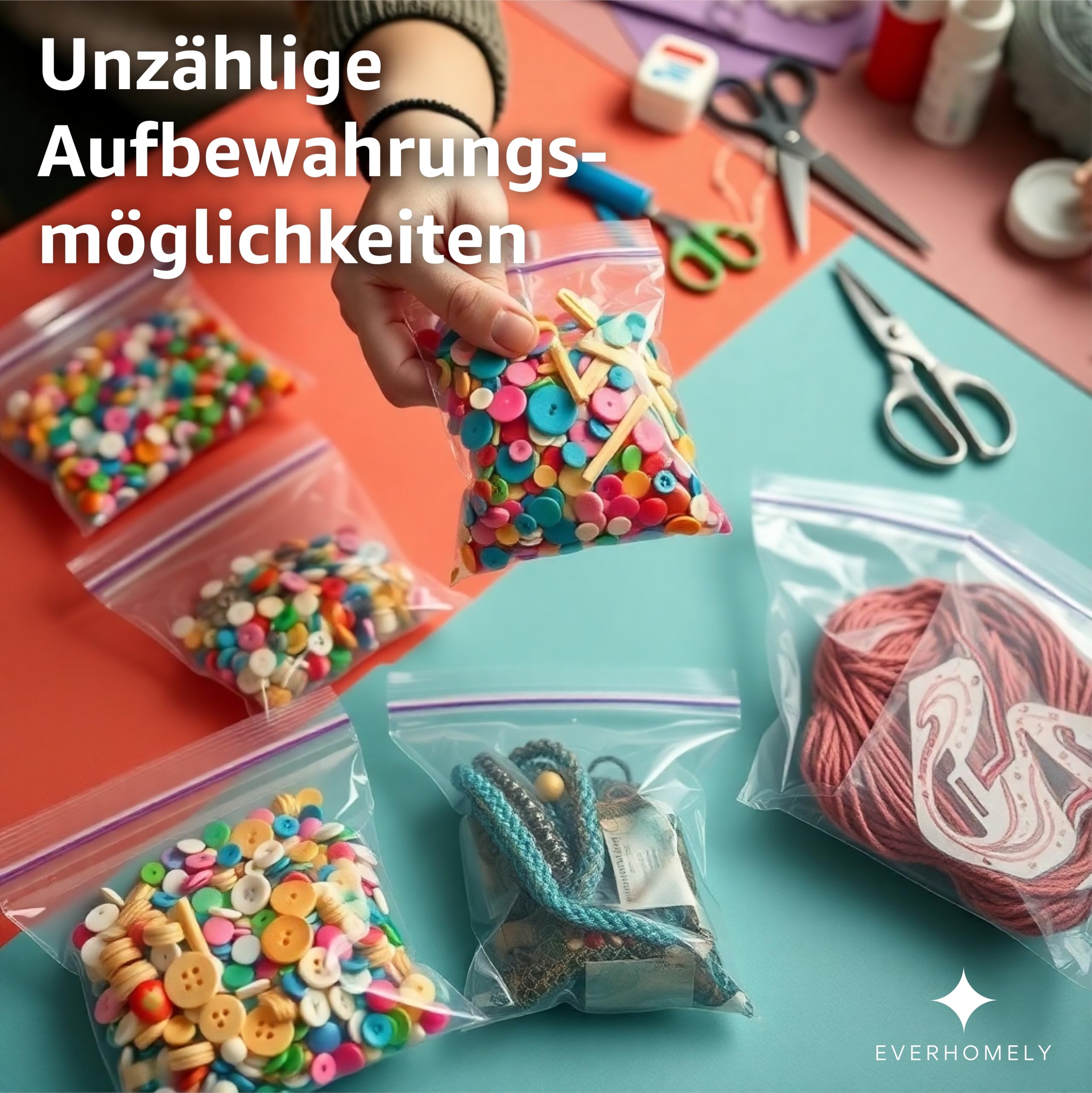 Lot De 300 Petits Sacs Refermables En Plastique Transparent Avec Fermeture à Glissière - 6 X 4 Cm - Minuscules Sachets En Polyéthylène Transparent Pour Bijoux, Bonbons