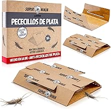 Super Ninja Silver Minnow Trap - Pack of 10, Anti Silver Minnow Traps with Integrated Attraction, Odorless and Non-Toxic, Adhesive Traps for Kitchen, Bathroom and Basement - Lasts up to 3 Months