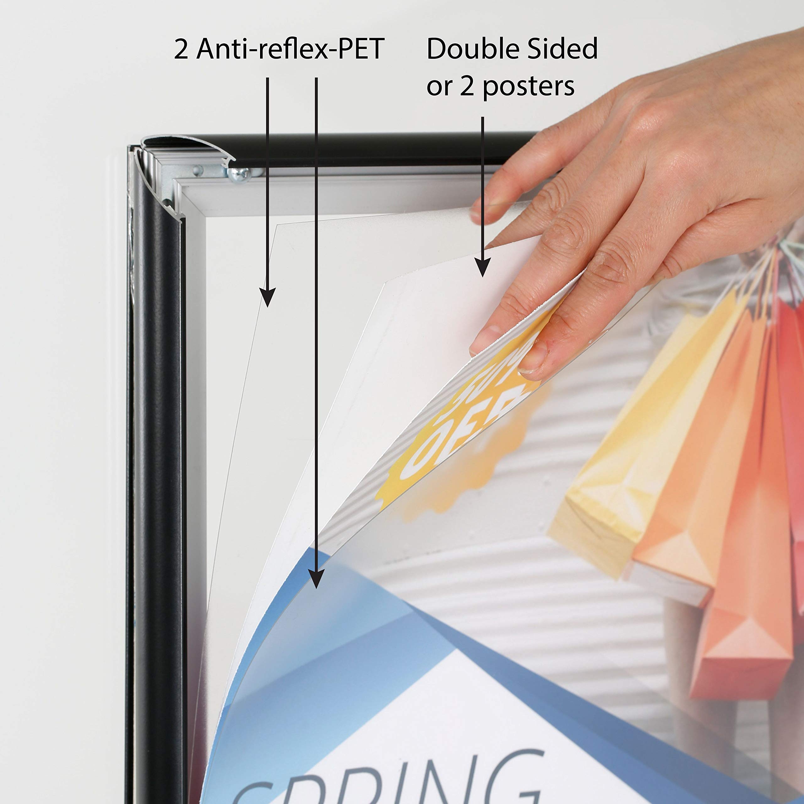 Amazon.com - M&T Displays Window Snap Poster Frame, 1