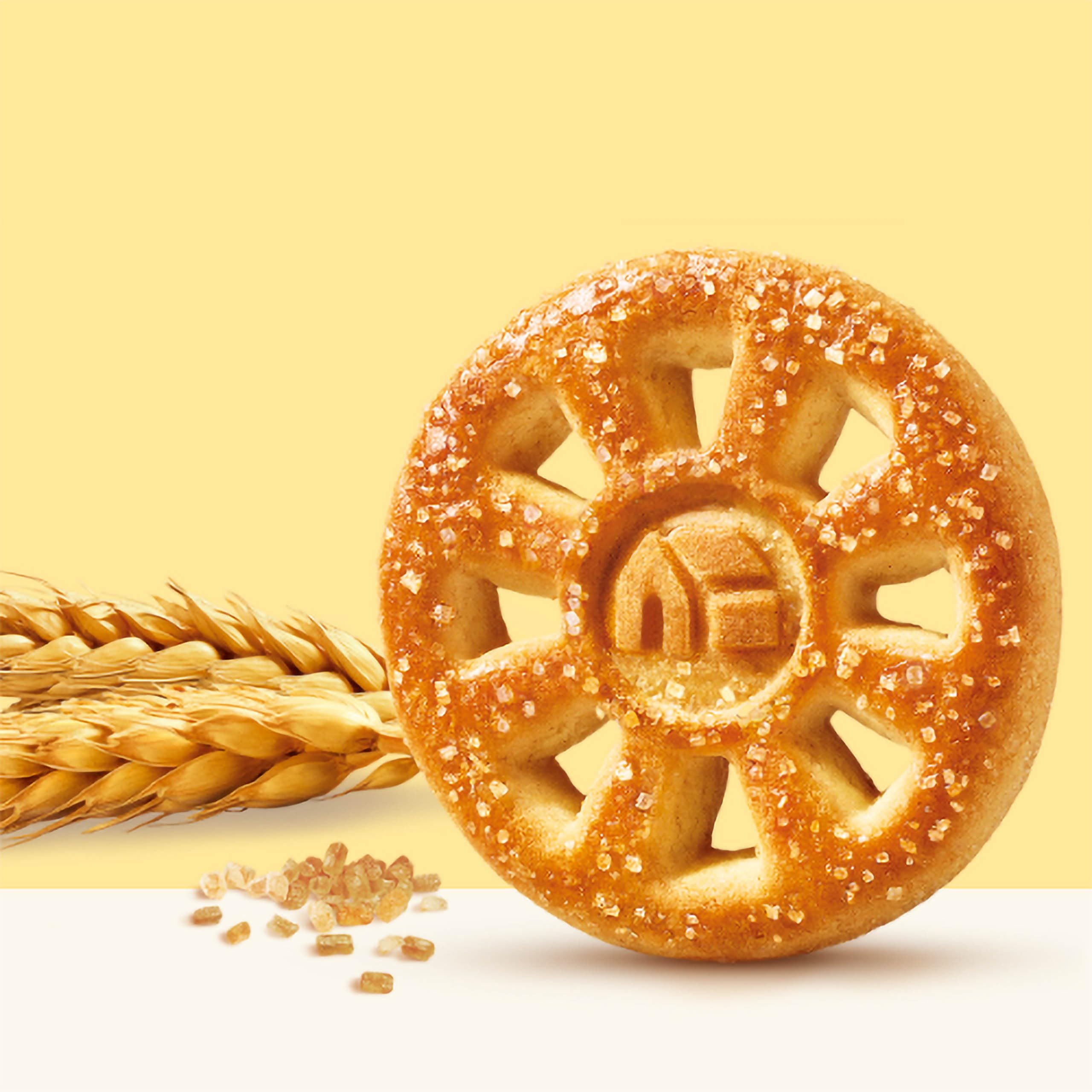 MULINO BIANCO Girotondi - galletas de mantequilla con azúcar 350g (Girotondi, x12)