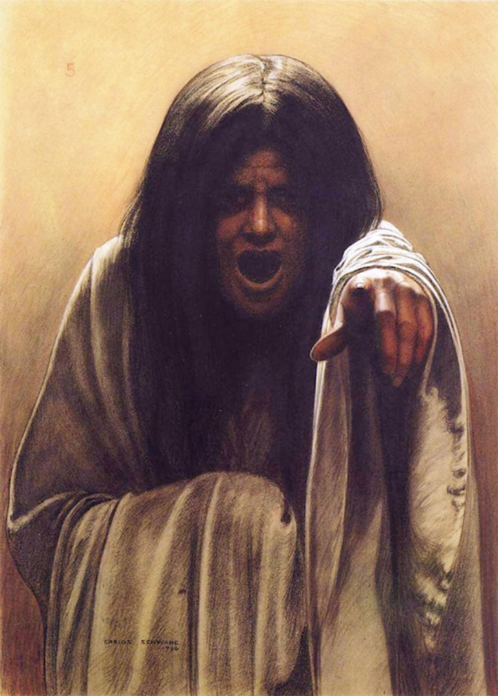 SERENDIPITP Vintage Wall Art Canvas Nordic Poster Canvas Print Picture l'Onda Carlos Schwabe Wall Art Poster for Home Decor 60x90cm