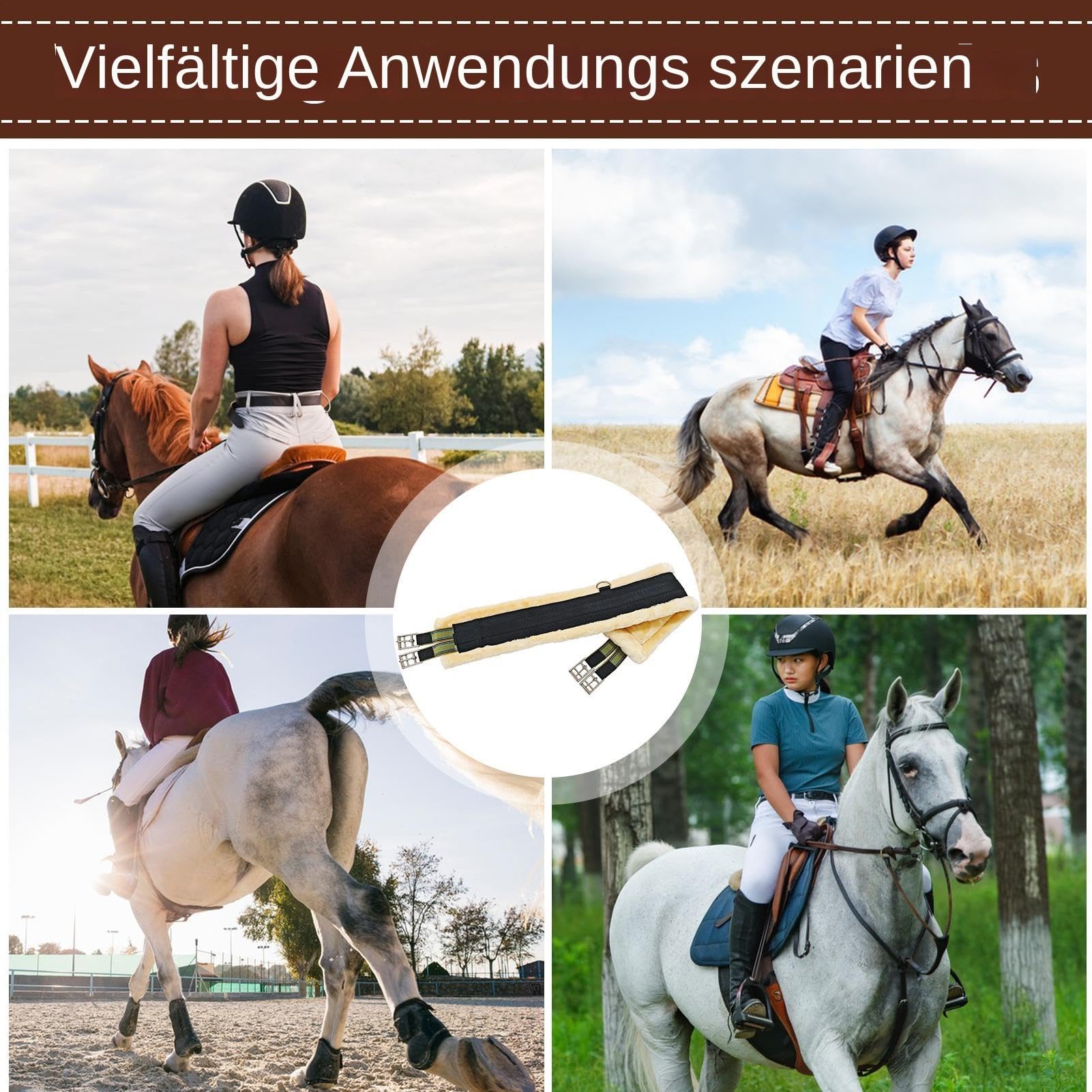 per Sella Western, Cintura Western per | Elastica Inglese in Acciaio Inossidabile, per Sella Western per Allenamento