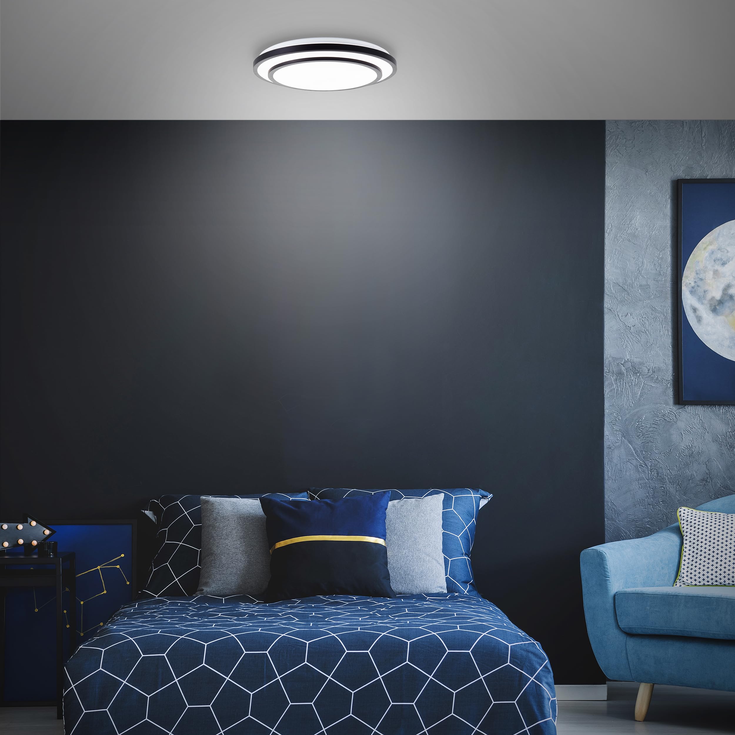 Lightbox Basic LED Wand- & Deckenlampe | Ø 50 cm | 5500 lm | Deckenleuchte