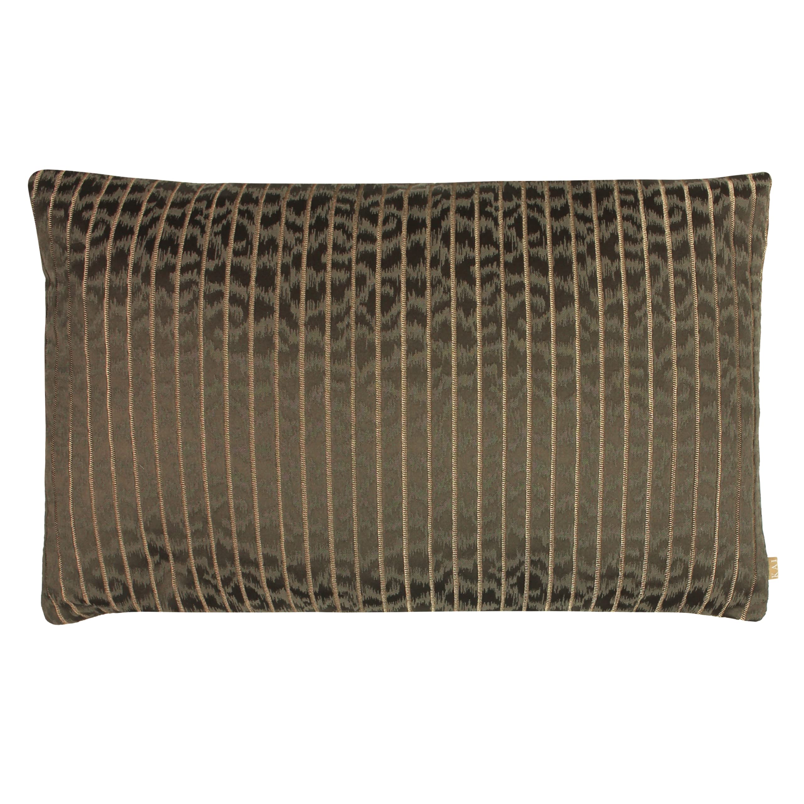 Kai Wrap Caracal Feather Filled Cushion, Polyester, Cotton, Earth