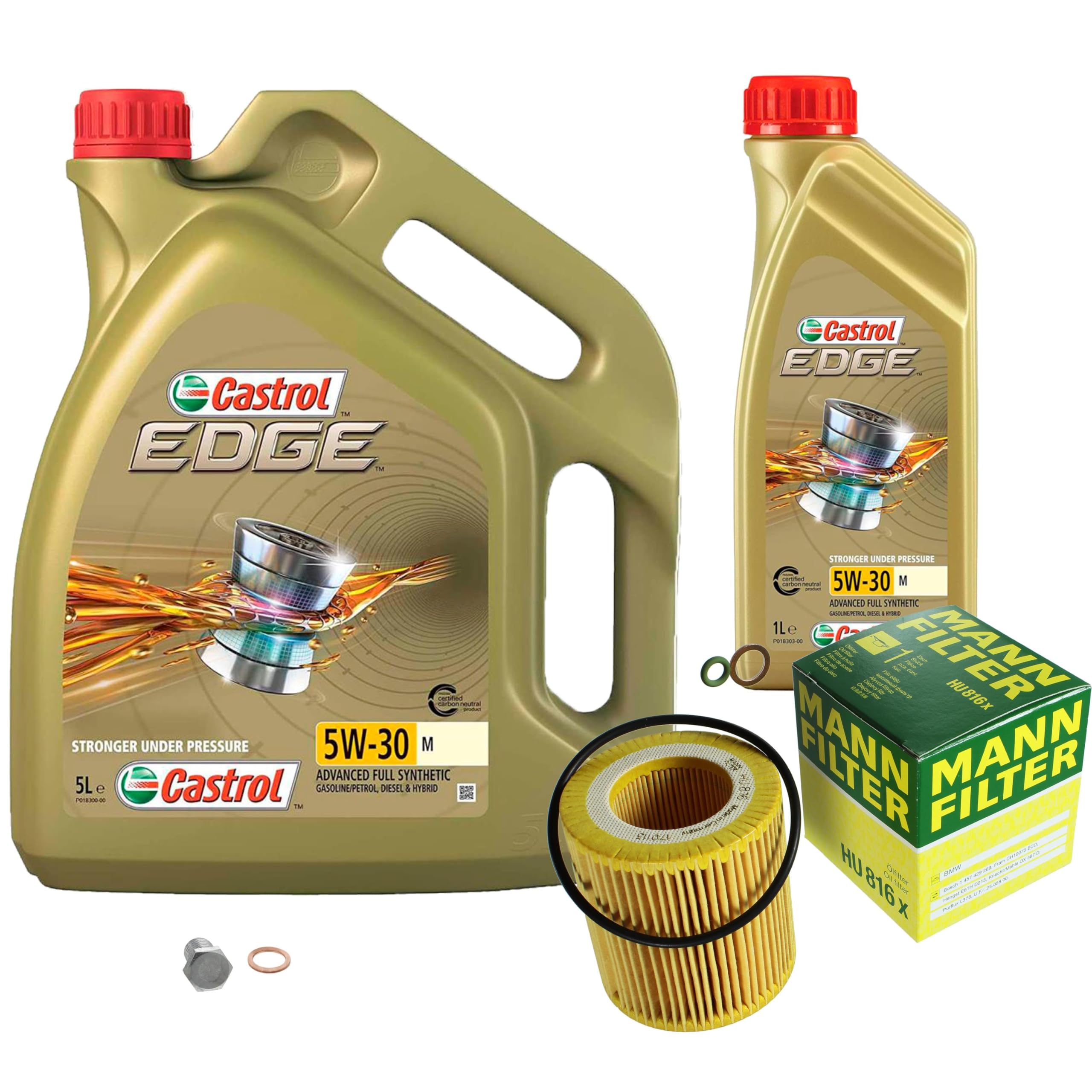 Pacchetto di ispezione pacchetto di manutenzione filtro con 6 L olio motore 5W-30 filtro olio vite di chiusura