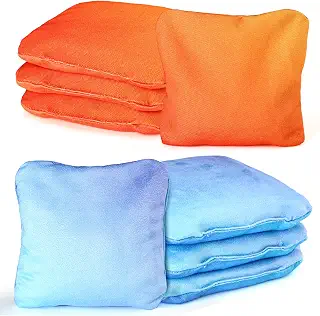 EunHo コーンホールバッグ 両面コーンホールビーンズバッグ 粘着性があり滑らかな面 キャリーバッグ付き(3-4)