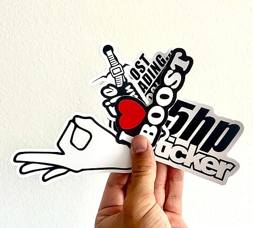 Miniatura 2 de IMS JDM - Paquete de calcomanías de anime japonés Turbo Race Car duradera, impermeable, divertida botella de agua japonesa para laptop, monopatín, 3