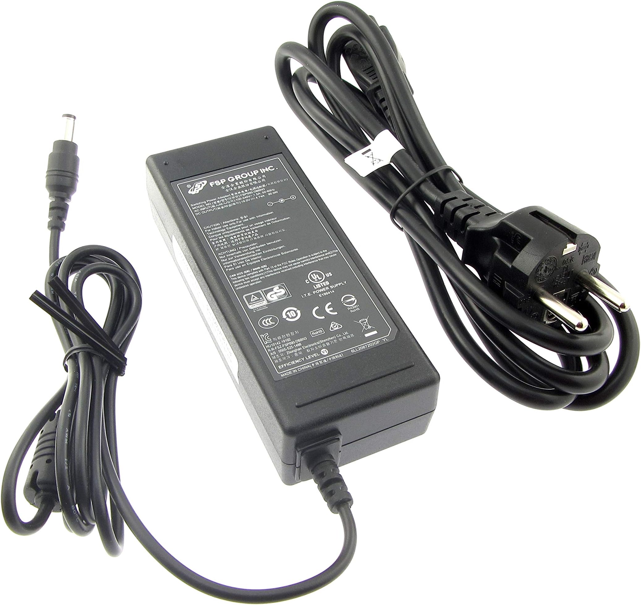 FSP Original Power Supply {FSP090}-DIEBN2, 19.0V, 4.74A, 90W replaces {FSP090}-DVCA1, FSP090}-DIECN2 (AC-Adapter) with plug 5.5x2.5mm