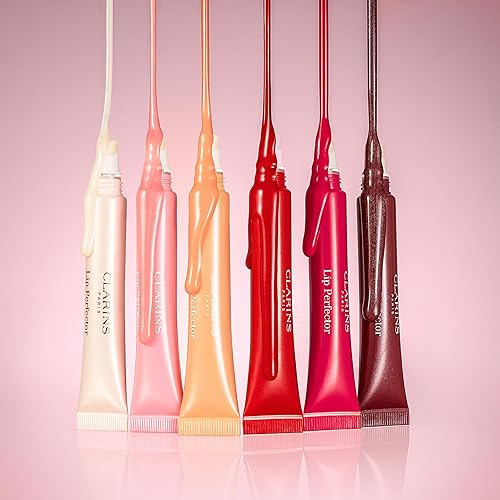 Miniatura 8 de Clarins Lip Perfector  Peptide Plumping and Hydrating Lip Gloss  Instant Shine With Sheer, Shimmer Finish Non-Sticky Texture with Vanilla Scent