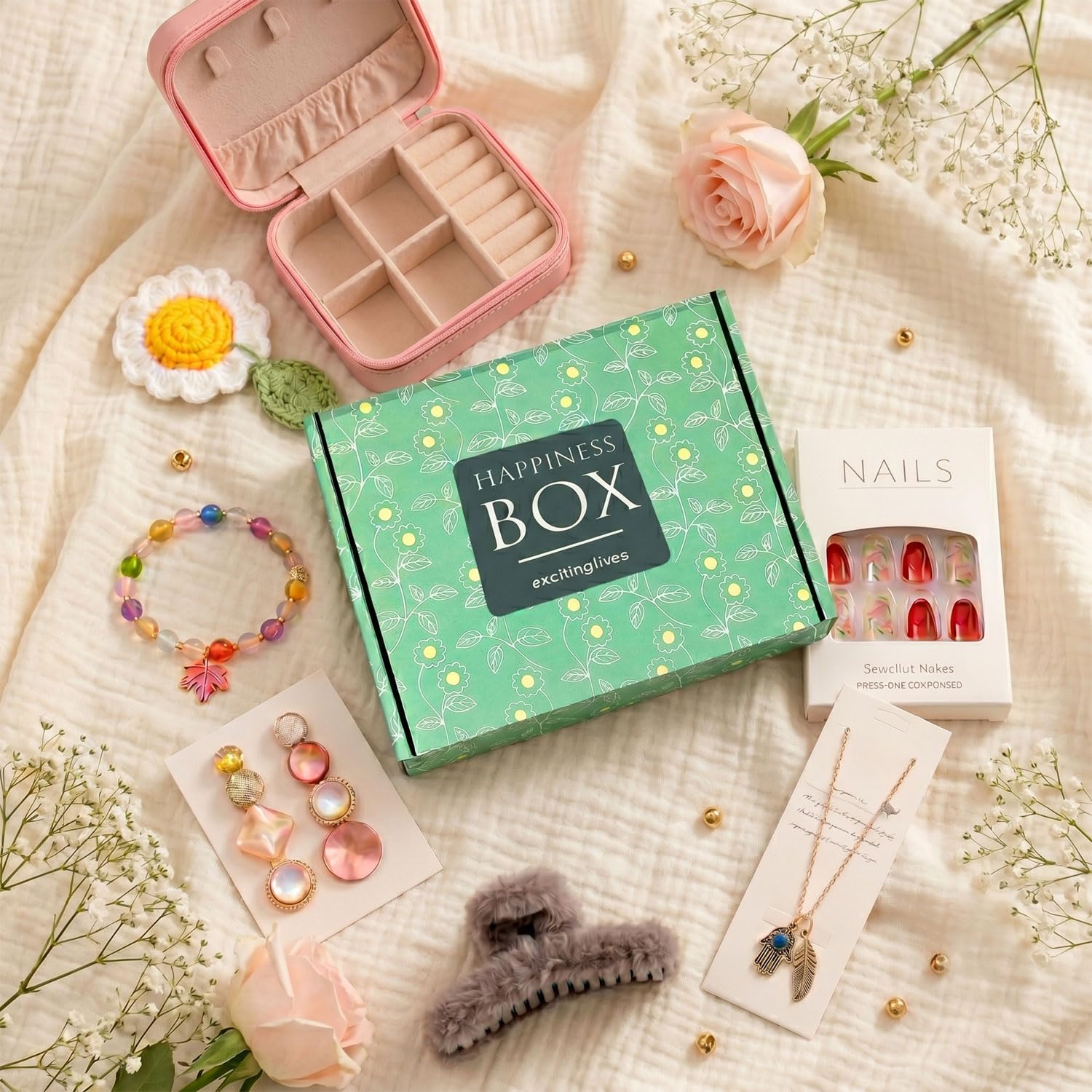 Diwali Fashion Hamper Gift for Women - Jewelry Box & Accessories -4