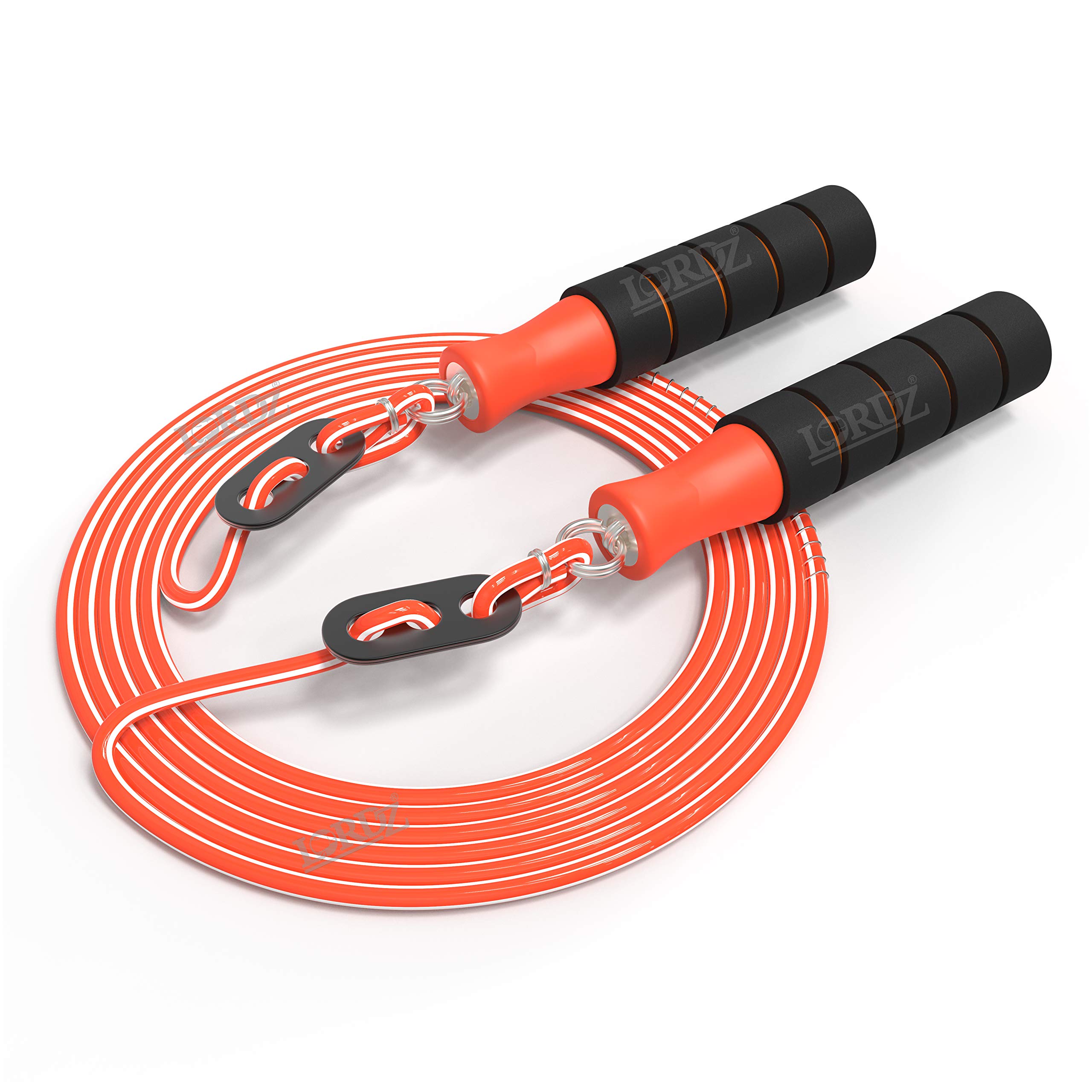 Lordz Adjustable Skipping Rope Tangle-Free with Ball Bearings Rapid Speed Jump Rope Cable and Memory Foam Handles Ideal for Aerobic Exercise Like Speed Training, (B08GHK6PQN) Amazon Price History, Amazon Price Tracker