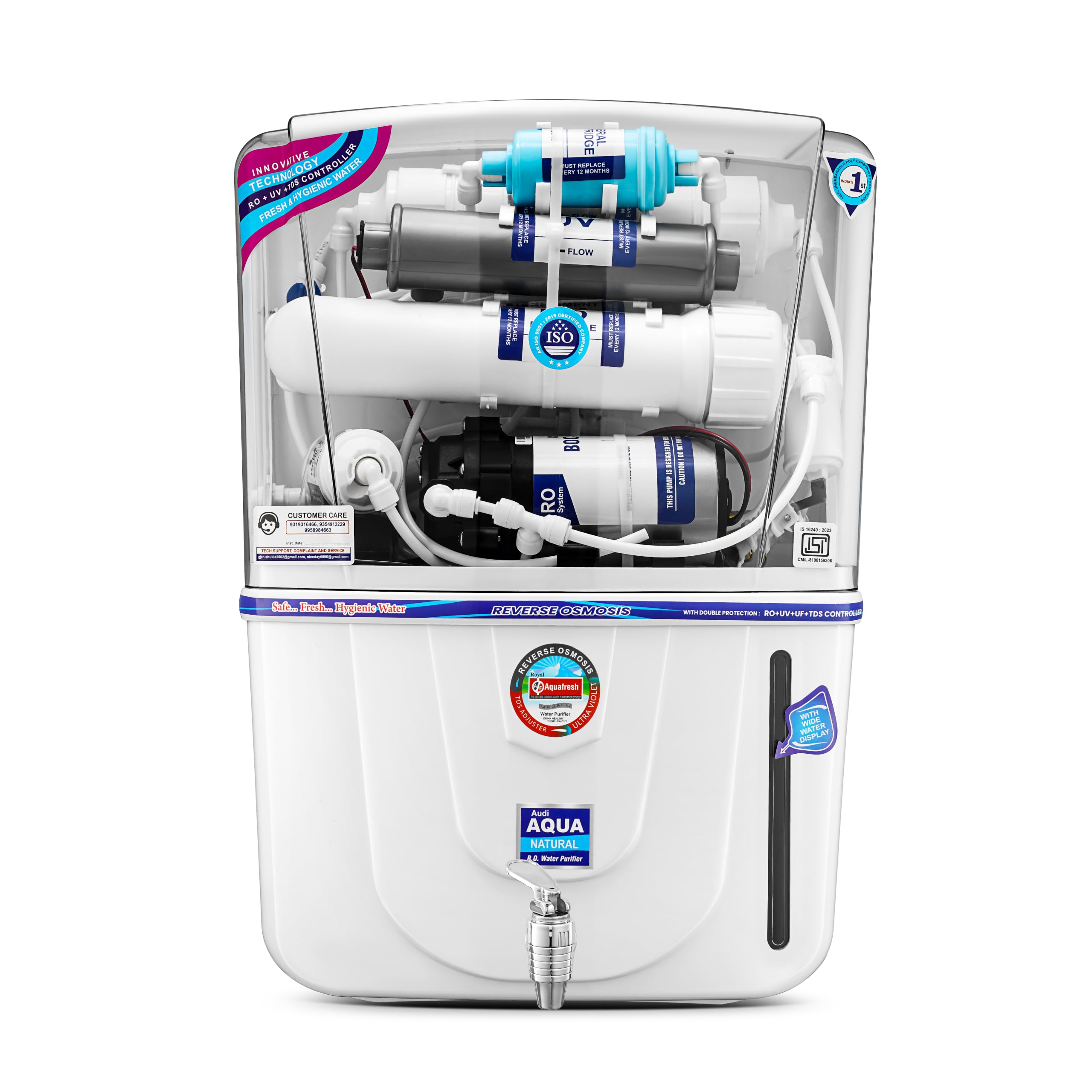 ROYAL AQUAFRESH Sedimentation, Ultraviolet Water Filter - 12L-image-25
