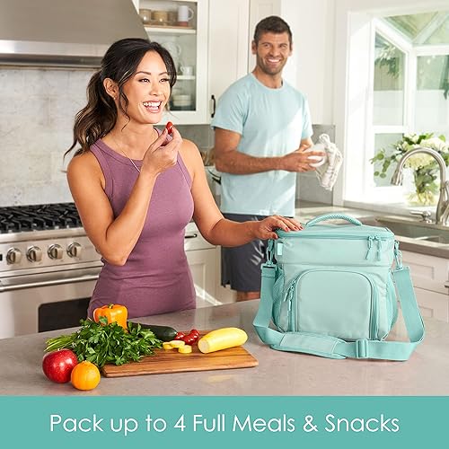 Miniatura 2 de Bentgo Prep Deluxe - Bolsa multicomida, aislamiento de alta calidad de hasta 8 horas con exterior e interior resistente al agua, bolsa de almuerzo