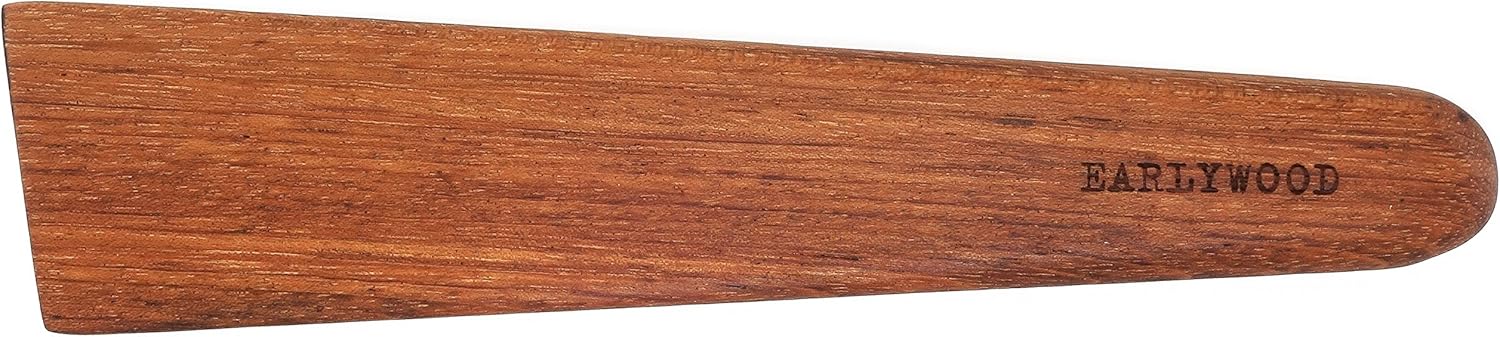 Earlywood 10 inch Handmade Cooking Utensil for Kitchen, Multi-Purpose Wood Scraper and Egg Turner, Cast Iron Scraper and Wood Saute Spatula – Made in USA – Jatoba Earlywood 10 inch Handmade Cooking Utensil for Kitchen, Multi-Purpose Wood Scraper and Egg Turner, Cast Iron Scraper and Wood Saute Spatula – Made in USA – Jatoba