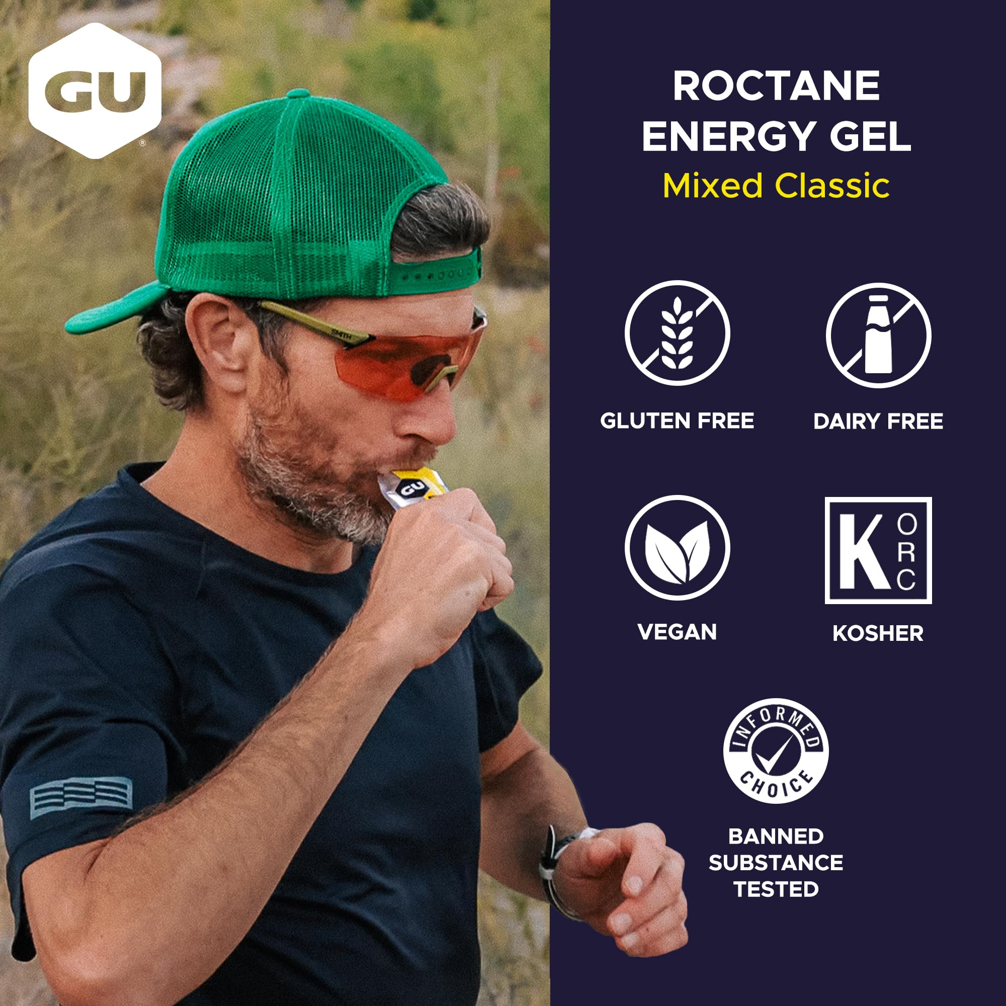 GU Roctane Ultra Endurance Energy Gel, Assorted Flavors, 24-Count