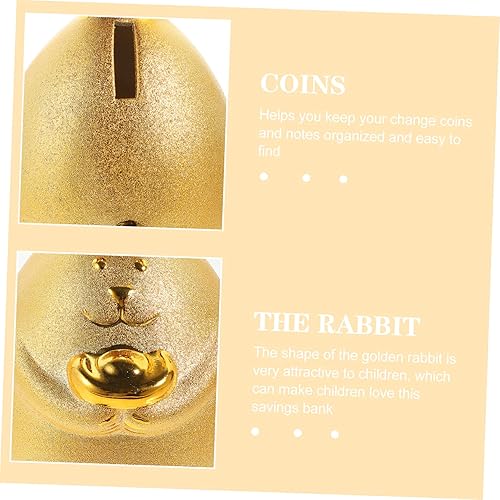 Miniatura 6 de NOLITOY 3pcs Rabbit Piggy Bank Feng Shui Rabbit Banks for Kids Bunny Figure Model Kids Piggy Bank for Girls Decorative Elephant Piggy Bank Chinese