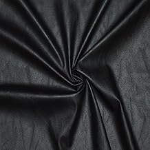 Very nice quality faux leather fabric, soft and stretch - realize all your creative ideas (dress or decor) - faux leather fabric - skai fabric (1 m x 1.36 m) (black)