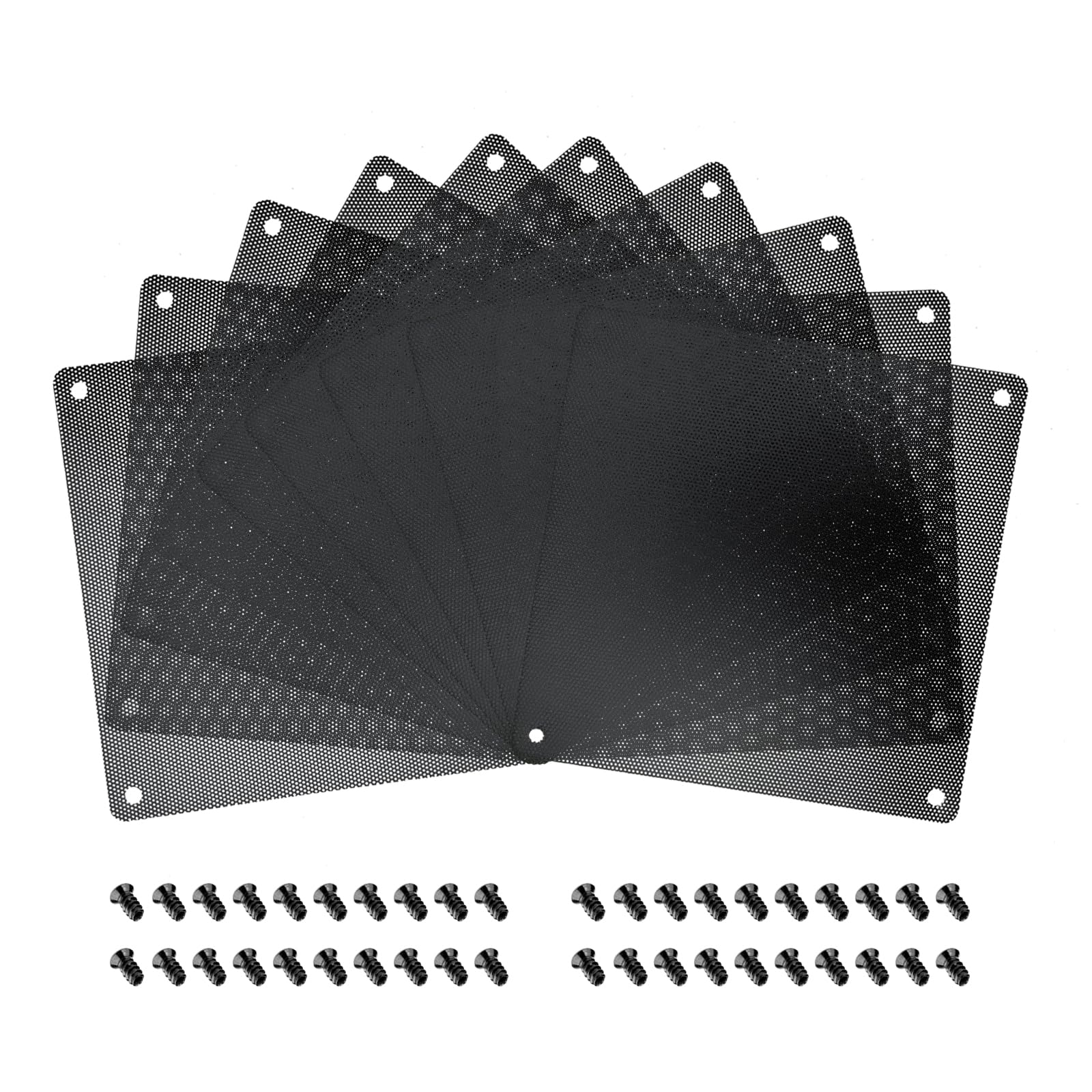 10 ventole in PVC da 120 mm, filtro antipolvere per PC, copertura antipolvere per computer (120 mm x 120 mm)