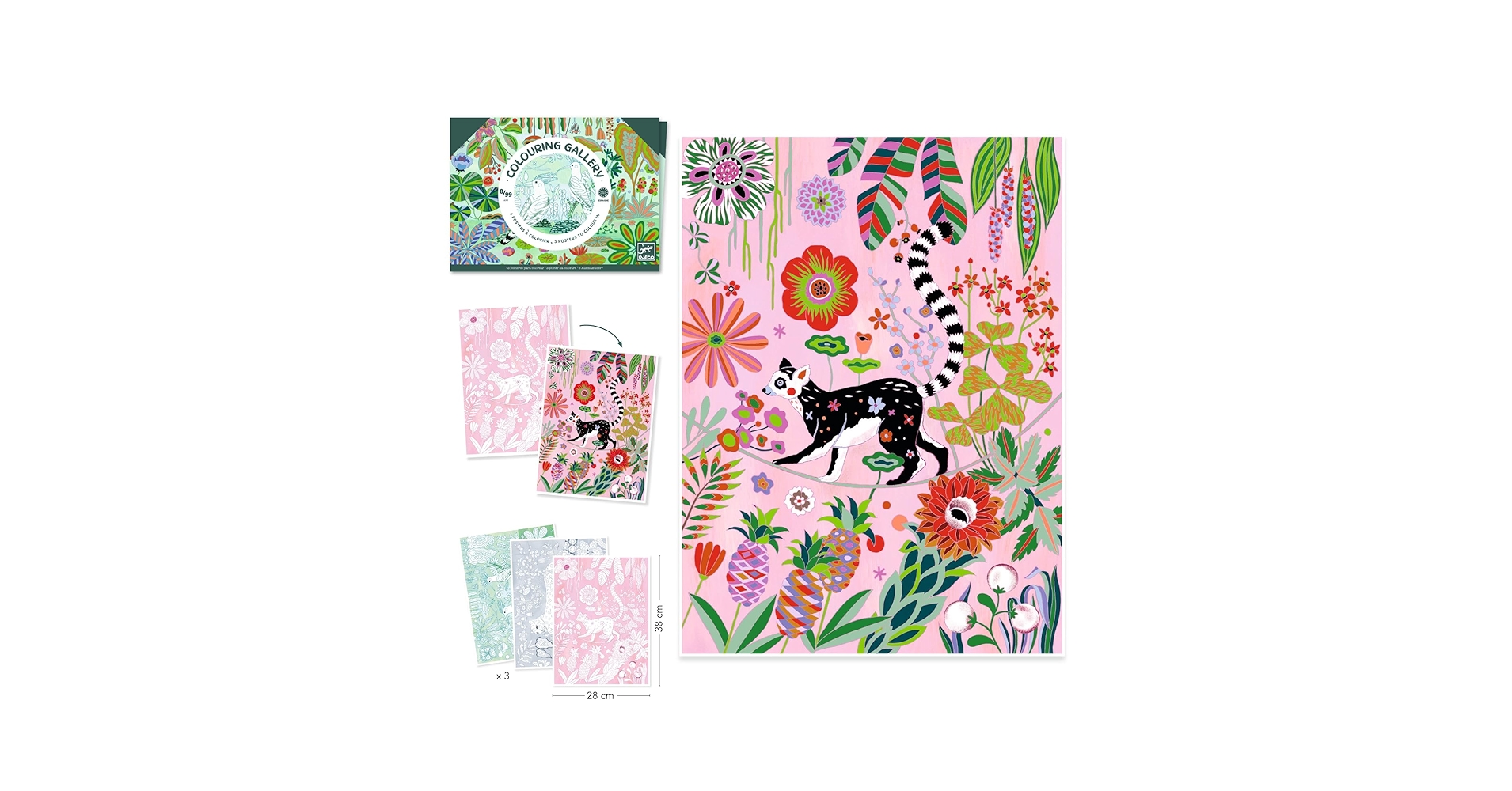 Amazon | DJECO ジェコ カラーリングギャラリー ワイルドネス