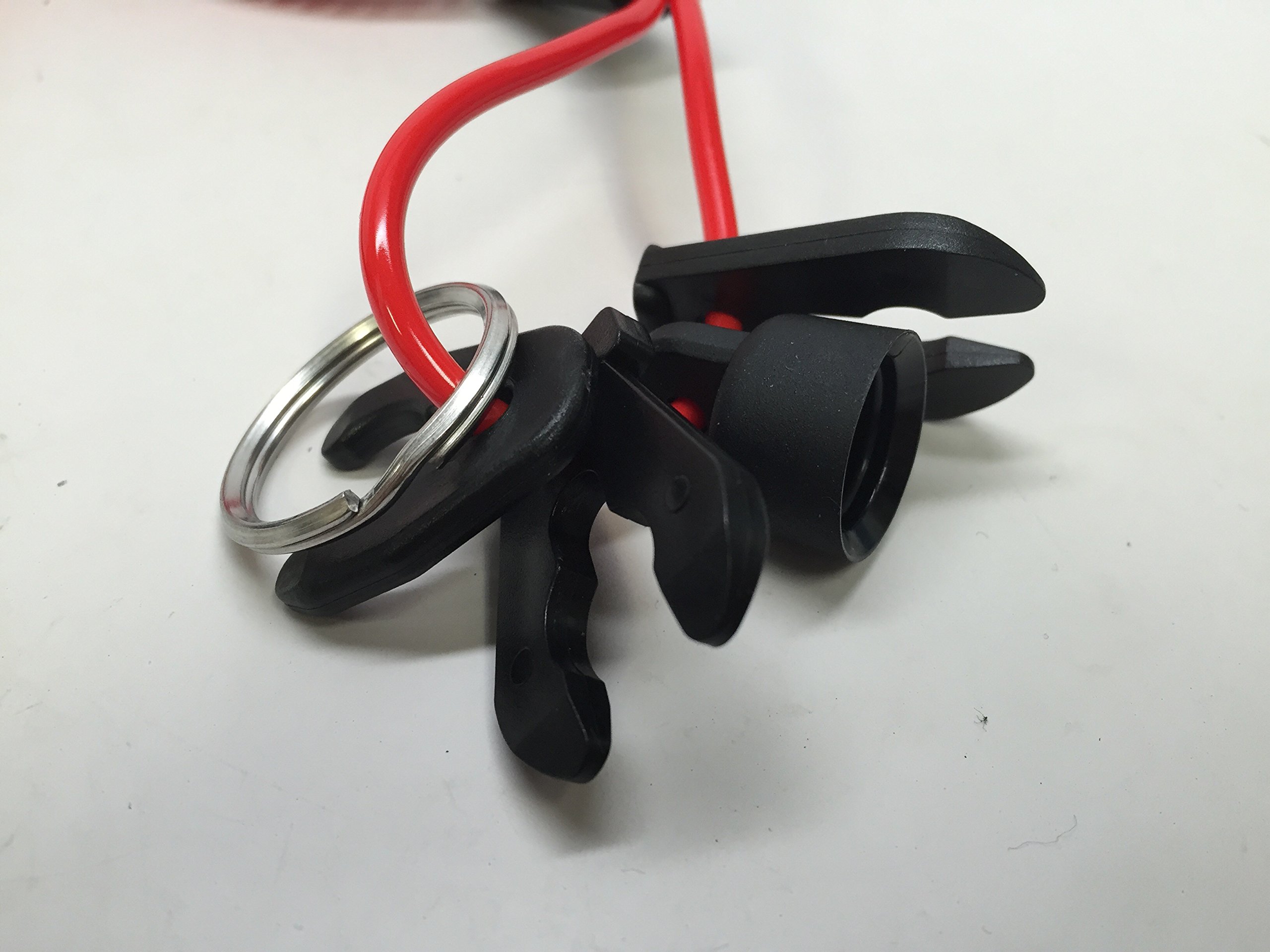 Marine Boat Kill Switch RED Cap Rope Lanyard Safety Whistle 4 Keys Adhesive Belt